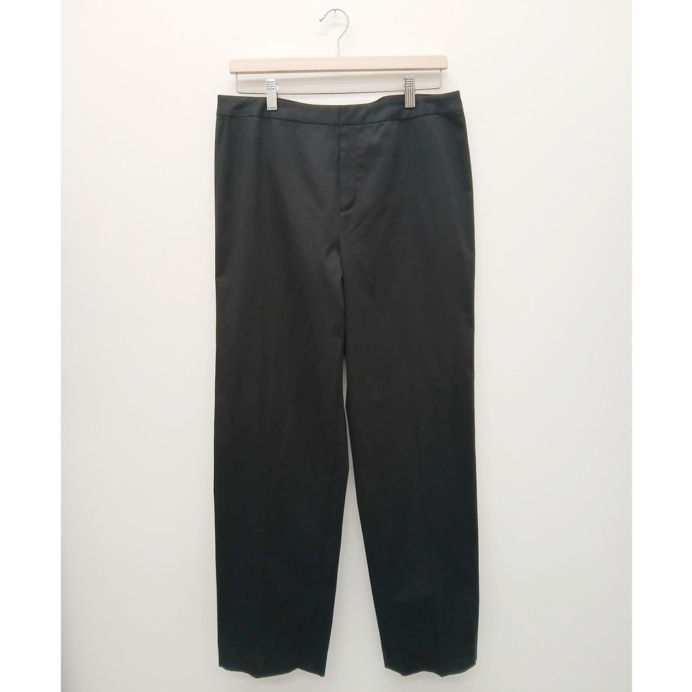 Linda Allard Ellen Tracy Dress Pants Womens 12 Black NWT Straight Leg Trousers